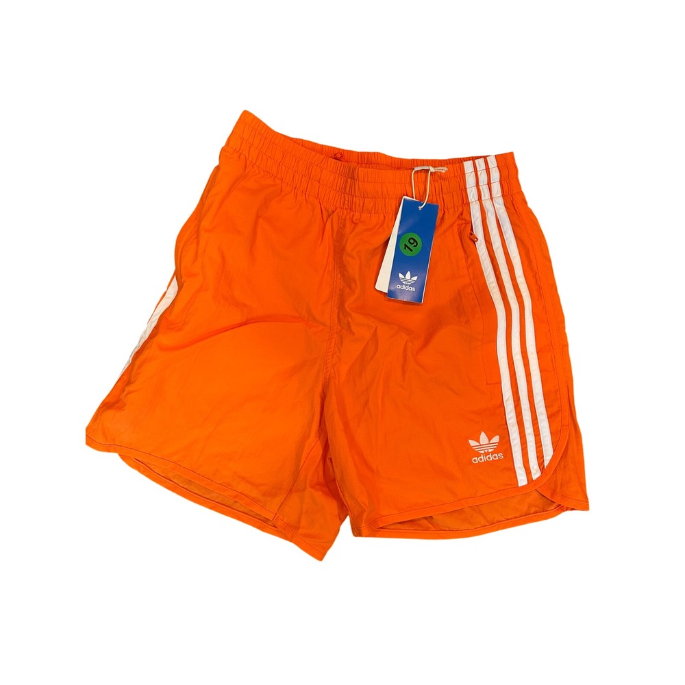 Adidas Originals Mens Sprinter Shorts Orange White 3-Stripes IM9438 XS New